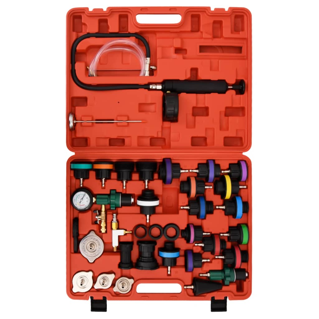 VIDAXL -Drucktester zum Kühlsystem 52x40.5x9.5 cm rot
