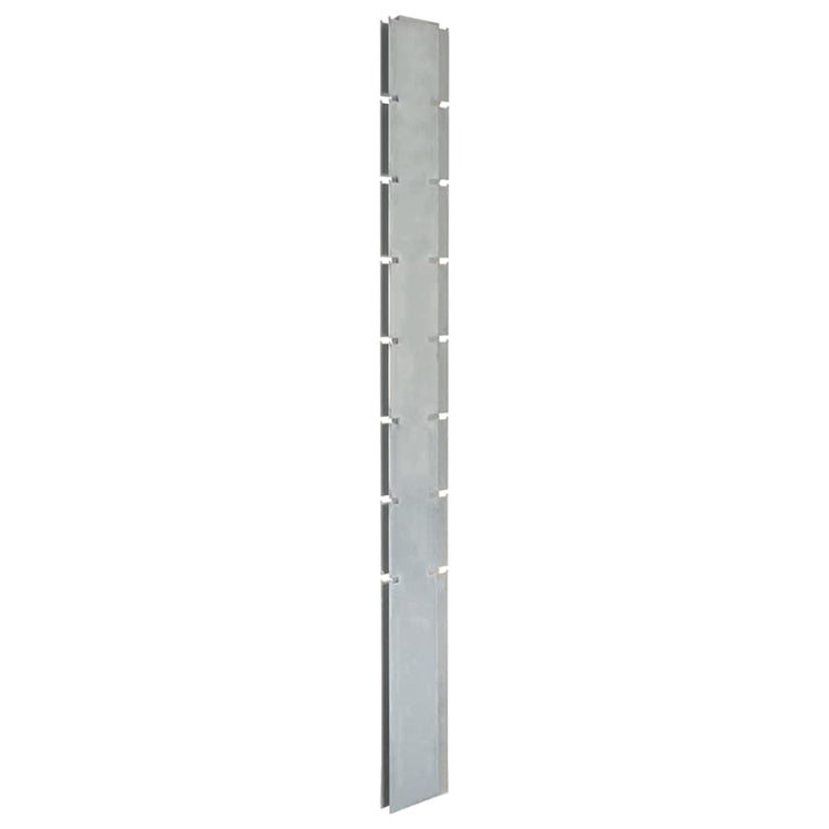 Vidaxl Zaunpfosten 10 ST 200 cm verzinkter Stahl Silberfarben