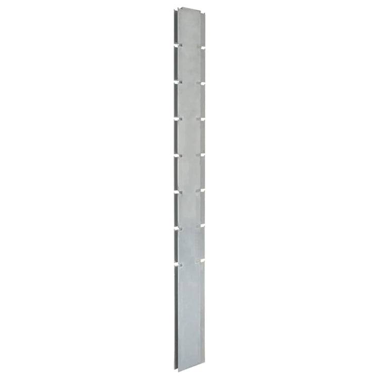 Vidaxl Zaunpfosten 20 St 200 cm verzinkter Stahl Silberfarben