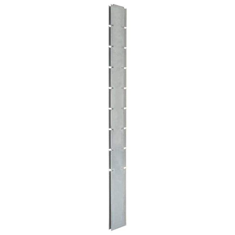 Vidaxl Zaunpfosten 20 ST 220 cm verzinkter Stahl Silberfarbe