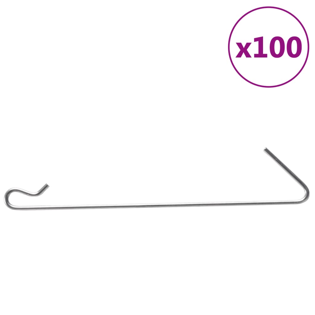 Vidaxl Schanskorf Haken 100 St. Stahl