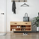 Vidaxl Schuhsofa 102x35x55 cm verarbeitetes Holz Sonoma Eichefarbe