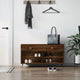 Vidaxl Schuhsofa 102x35x55 cm verarbeitetes Holz Sonoma Eichefarbe