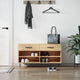 Vidaxl Schuhsofa 102x35x55 cm verarbeitetes Holz Sonoma Eichefarbe