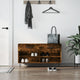 Vidaxl -Schuhsofa 102x35x55 cm verarbeiteter Holzgeräuchchen -Eiche gefärbt