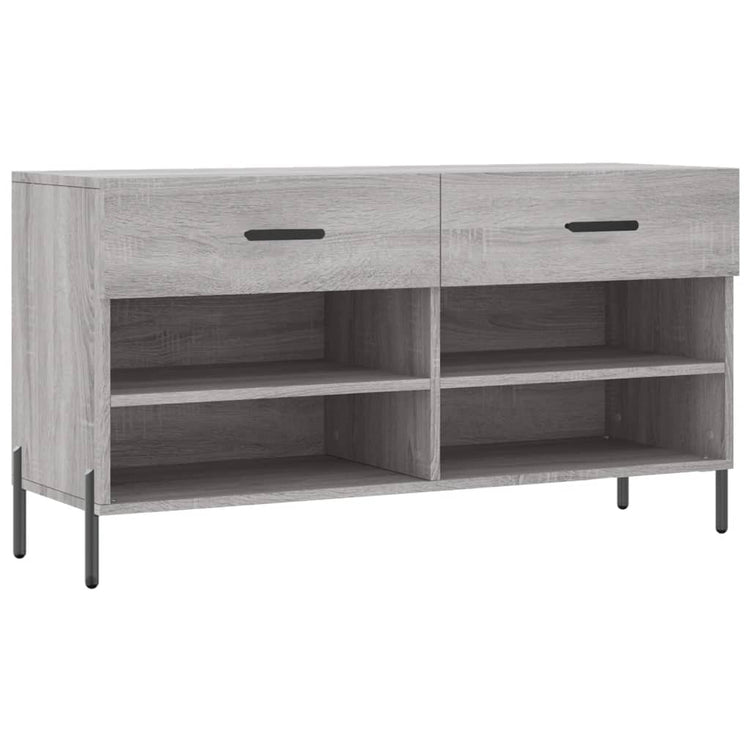Vidaxl Schuhsofa 102x35x55 cm verarbeitetes Holzgrau Sonoma Eiche Farbe