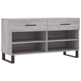 Vidaxl Schuhsofa 102x35x55 cm verarbeitetes Holzgrau Sonoma Eiche Farbe - afbeelding 2