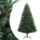 Vidaxl Kunstkerstboom mit Scharnieren und roten Beeren 210 cm
