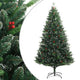 Vidaxl Kunstkerstboom mit Scharnieren und roten Beeren 240 cm