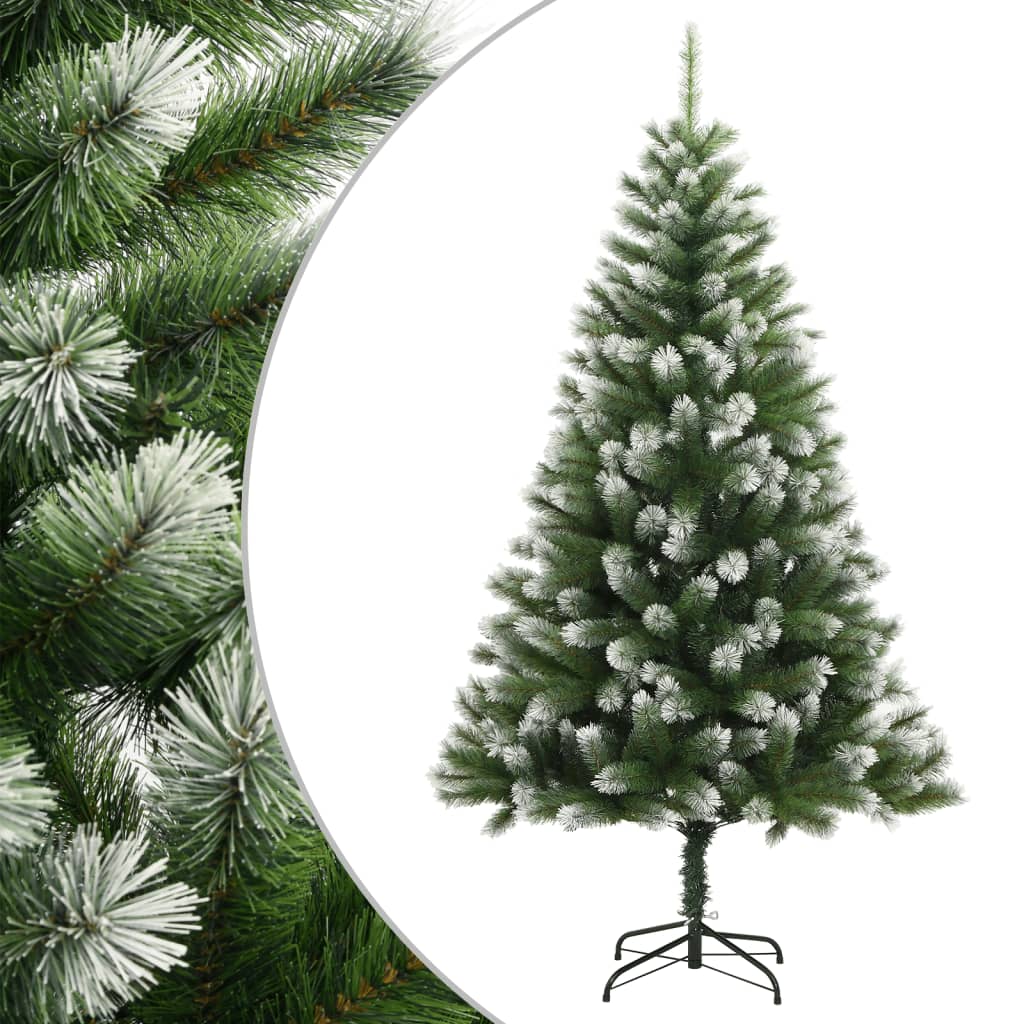 Vidaxl Kunstkerstboom mit Scharnieren und Schnee 210 cm