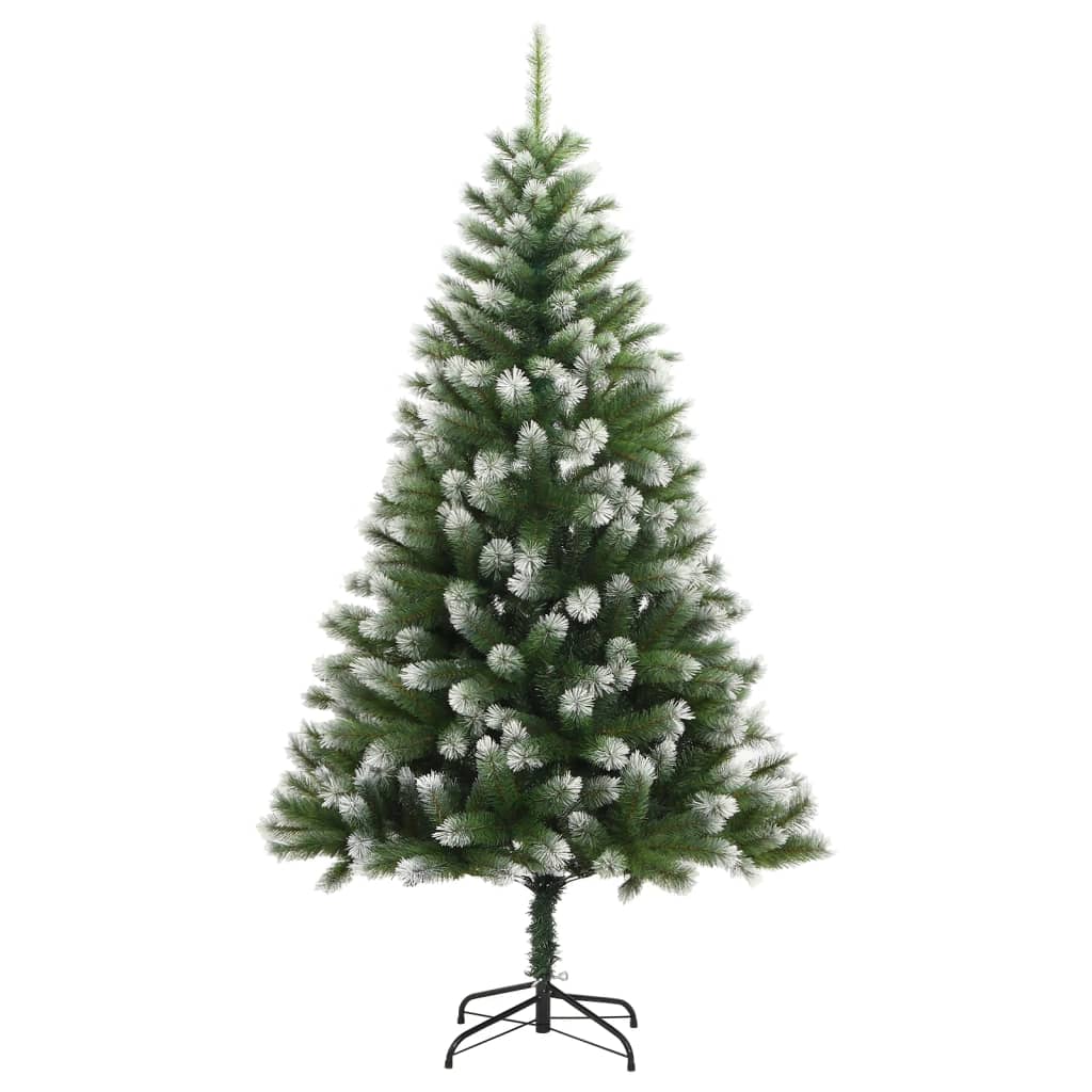 Vidaxl Kunstkerstboom mit Scharnieren und Schnee 210 cm