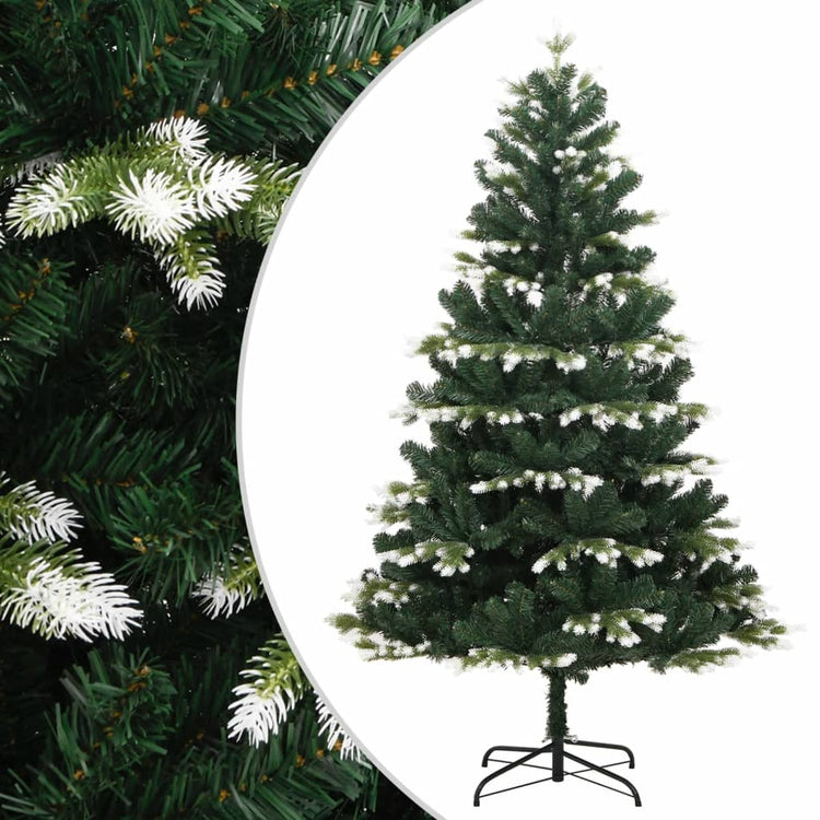 Vidaxl Kunstkerstboom mit Scharnieren und Schnee 120 cm