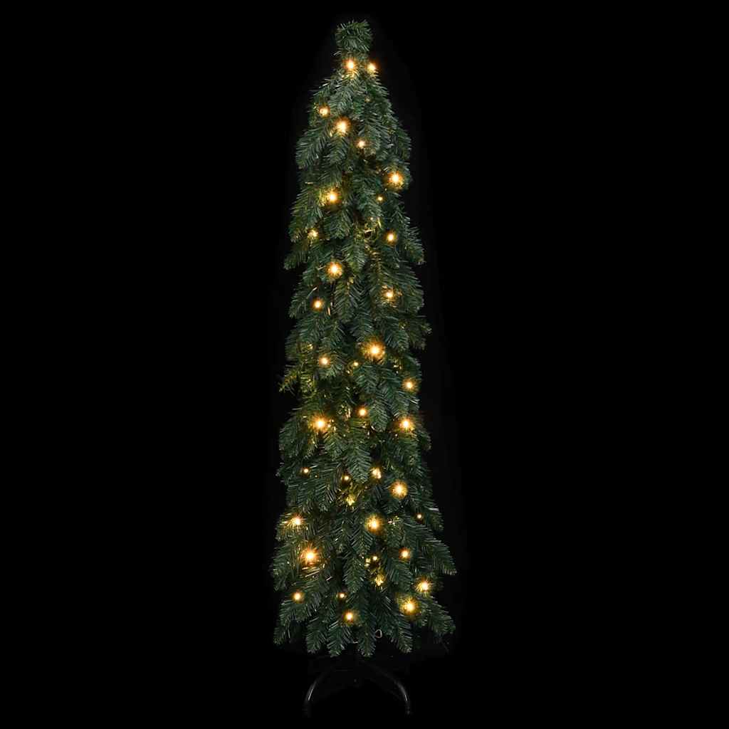 VIDAXL KUNSTKERSTBOOM mit Beleuchtung 60 LEDs 120 cm