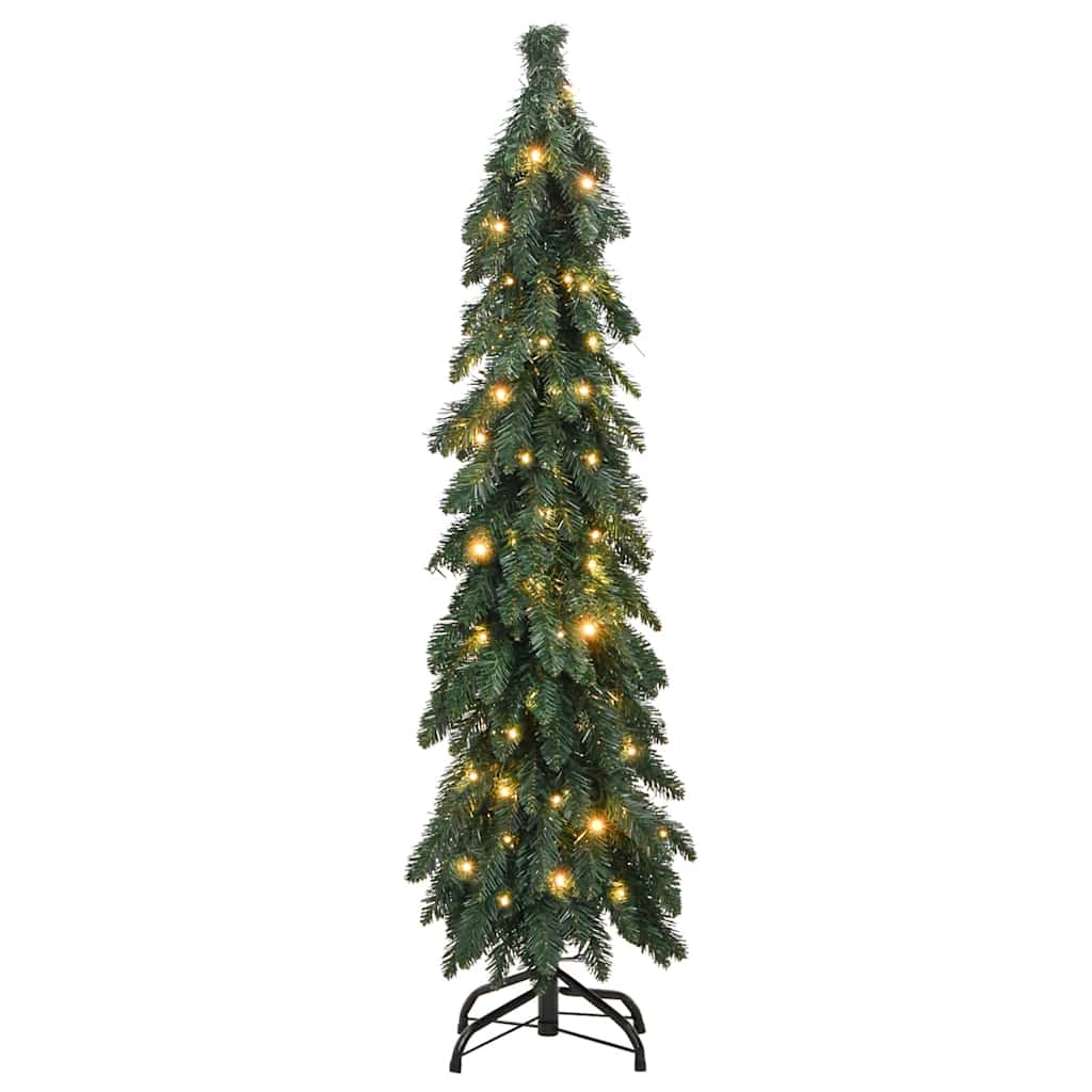 VIDAXL KUNSTKERSTBOOM mit Beleuchtung 60 LEDs 120 cm