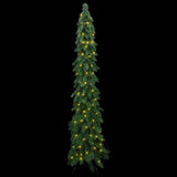 Vidaxl Kunstkerstboom mit Licht 130 LEDs 210 cm - afbeelding 2
