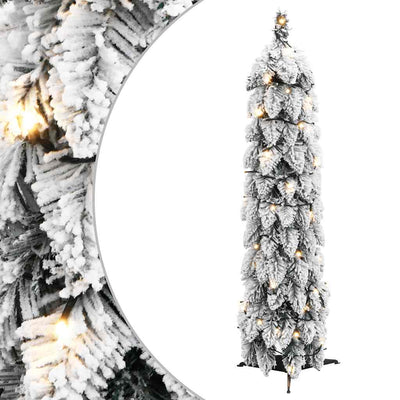 Vidaxl Kunstkerstboom mit Beleuchtung und Schnee 30 LEDs 60 cm