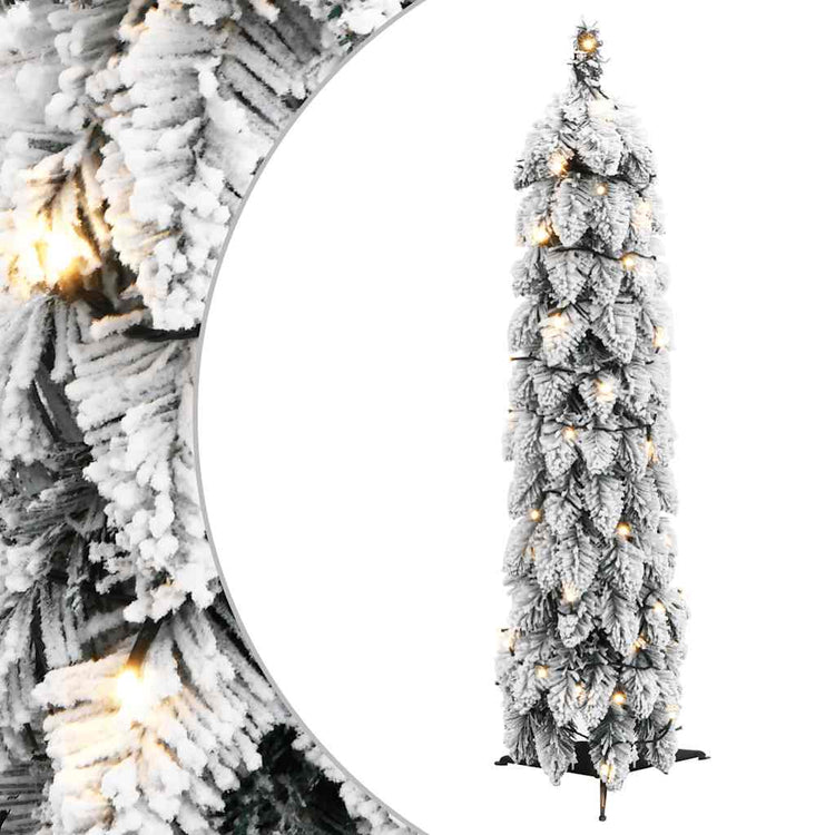 Vidaxl Kunstkerstboom mit Beleuchtung und Schnee 30 LEDs 60 cm