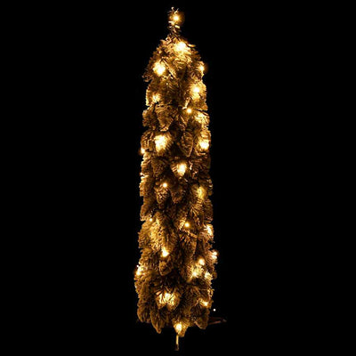 Vidaxl Kunstkerstboom mit Beleuchtung und Schnee 30 LEDs 60 cm