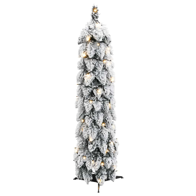 Vidaxl Kunstkerstboom mit Beleuchtung und Schnee 30 LEDs 60 cm