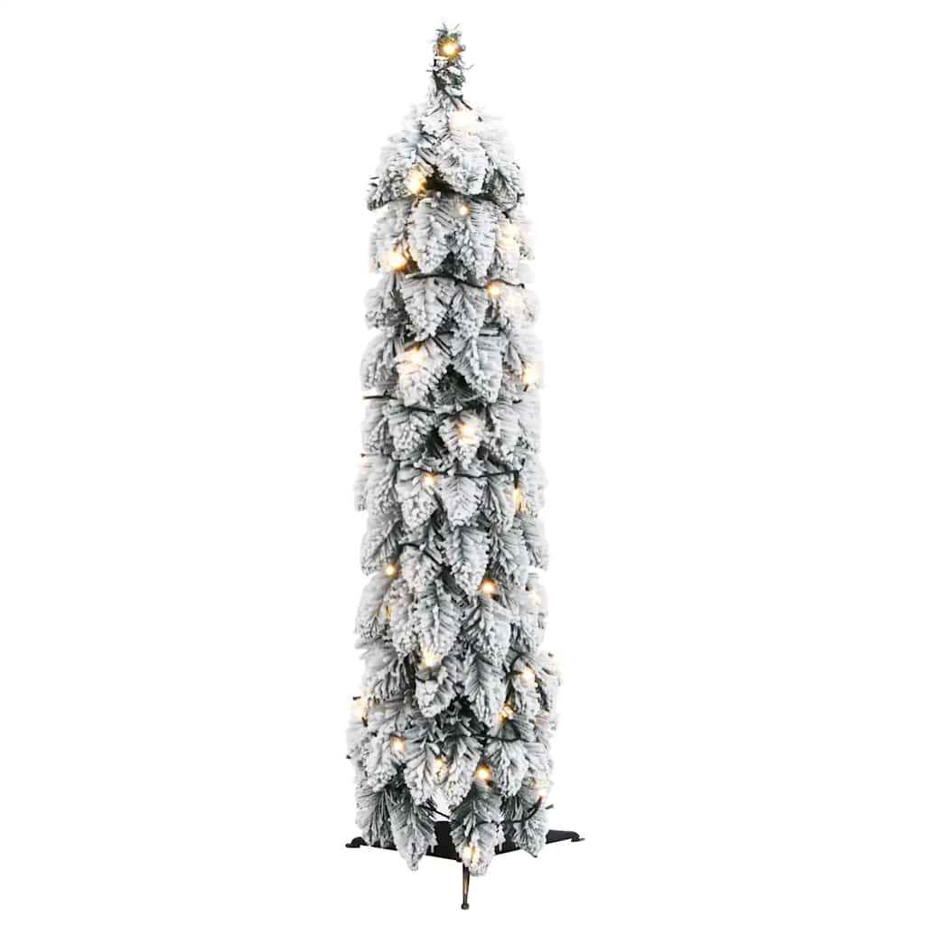 Vidaxl Kunstkerstboom mit Beleuchtung und Schnee 45 LEDs 90 cm