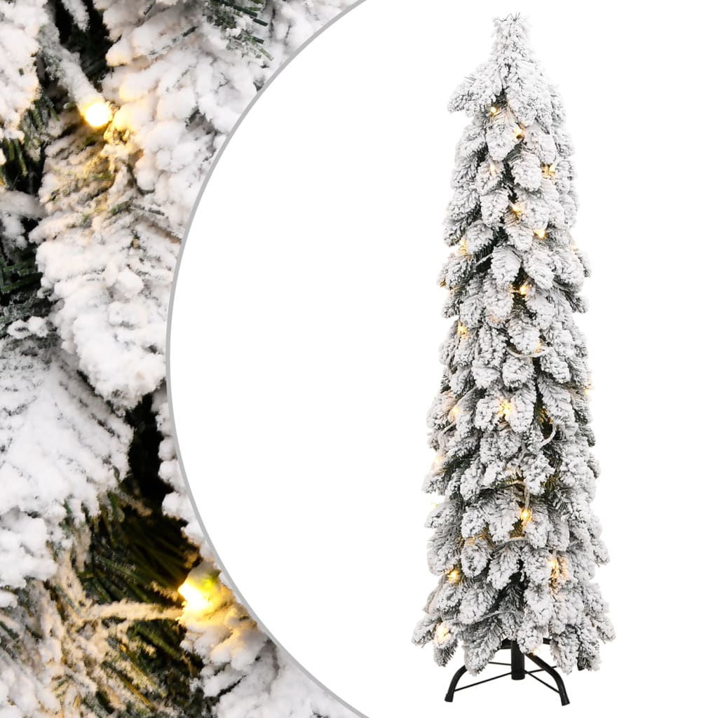 Vidaxl Kunstkerstboom mit Beleuchtung und Schnee 80 LEDs 150 cm