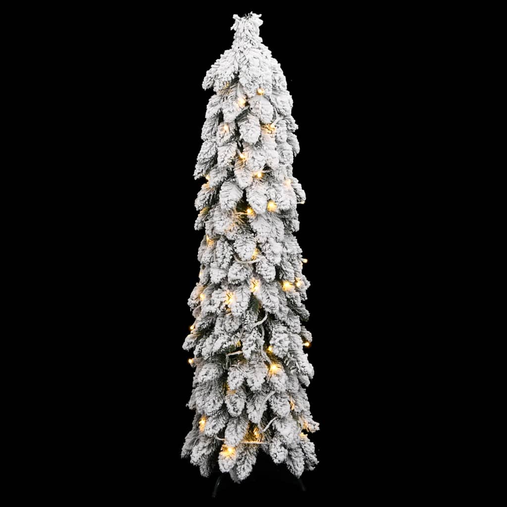 Vidaxl Kunstkerstboom mit Beleuchtung und Schnee 80 LEDs 150 cm