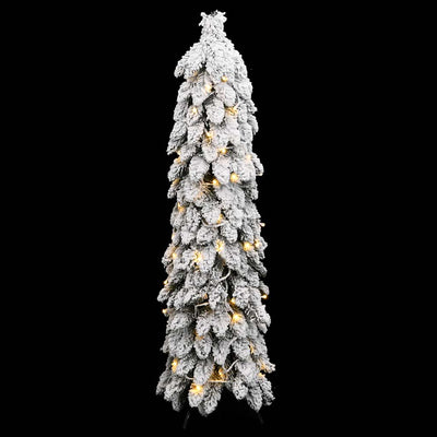 Vidaxl Kunstkerstboom mit Beleuchtung und Schnee 80 LEDs 150 cm