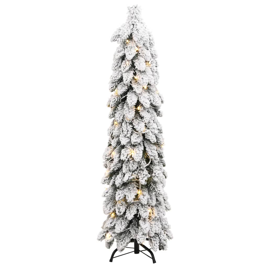 Vidaxl Kunstkerstboom mit Beleuchtung und Schnee 80 LEDs 150 cm