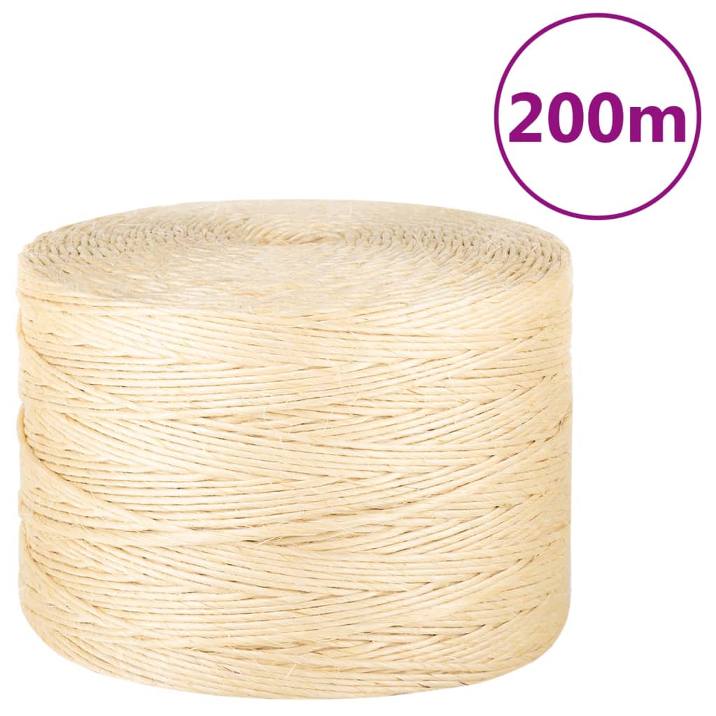 Vidaxl -Seil 3 mm 200 m 100% Schwestern