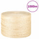 Vidaxl -Seil 3 mm 1000 m 100% Sisal