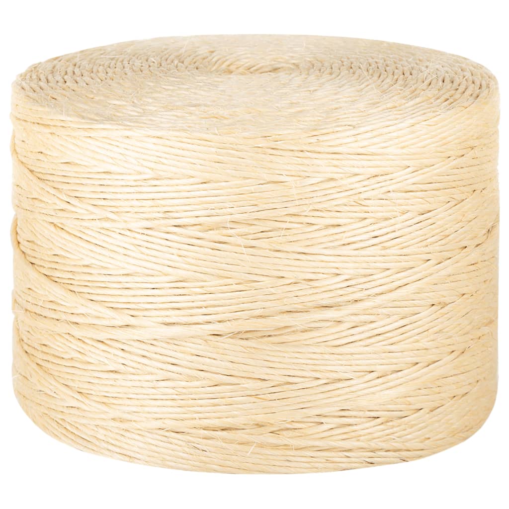 Vidaxl -Seil 3 mm 1000 m 100% Sisal