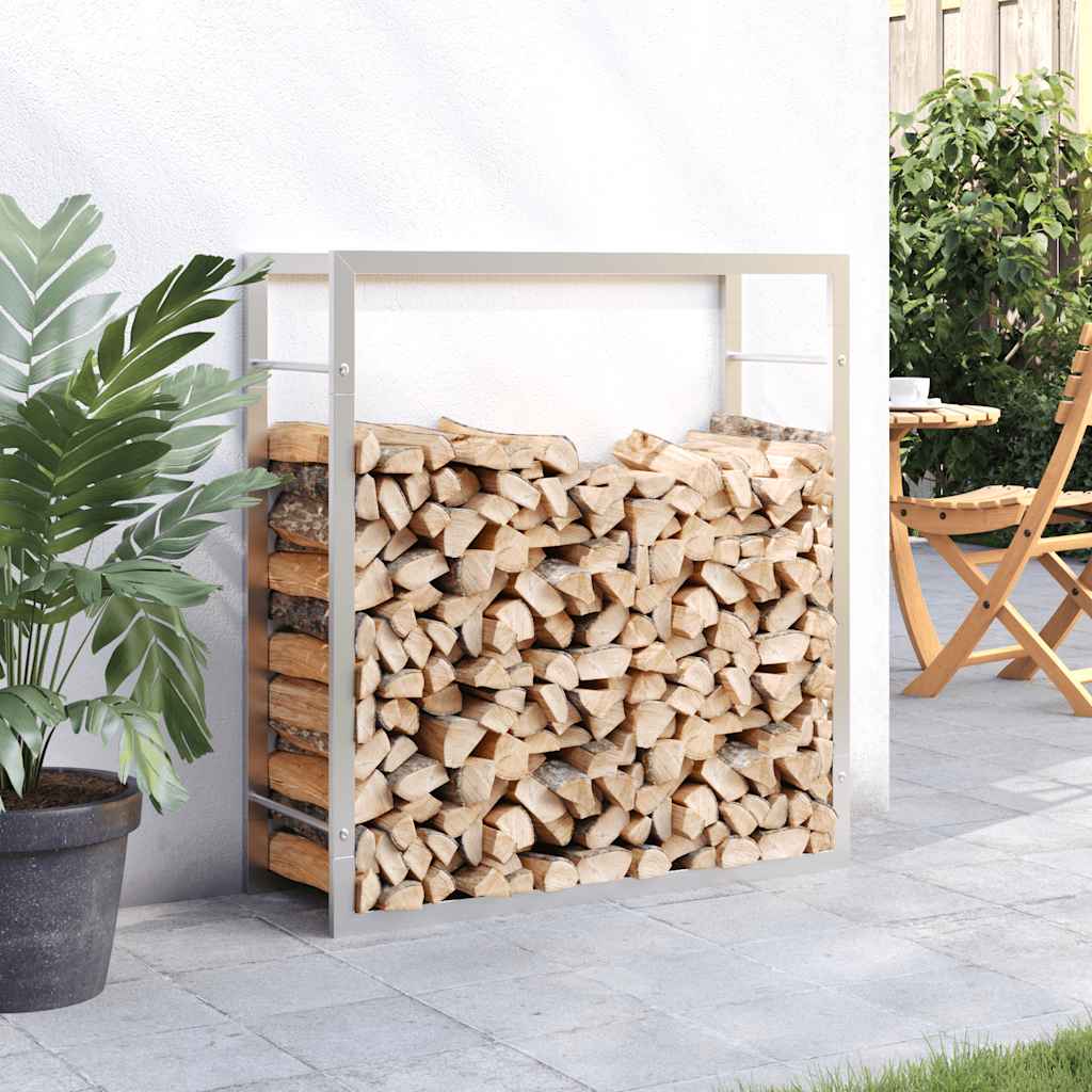 VIDAXL -Kamin 80x28x86 cm Edelstahl