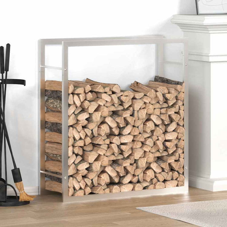 VIDAXL -Kamin 80x28x86 cm Edelstahl