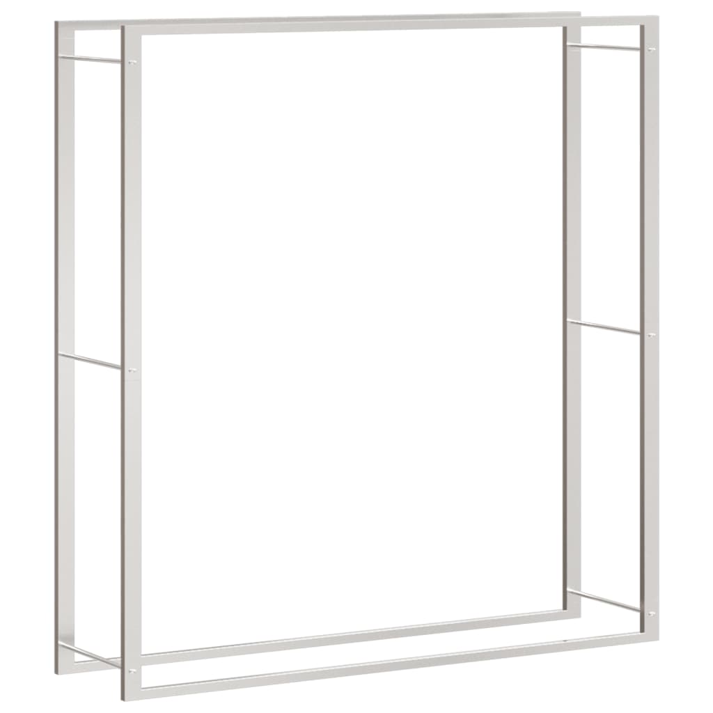 VIDAXL -Kamin 110x28x116 cm Edelstahl