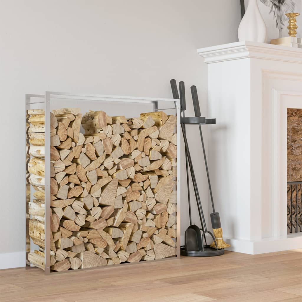 VIDAXL -Kamin 110x28x116 cm Edelstahl