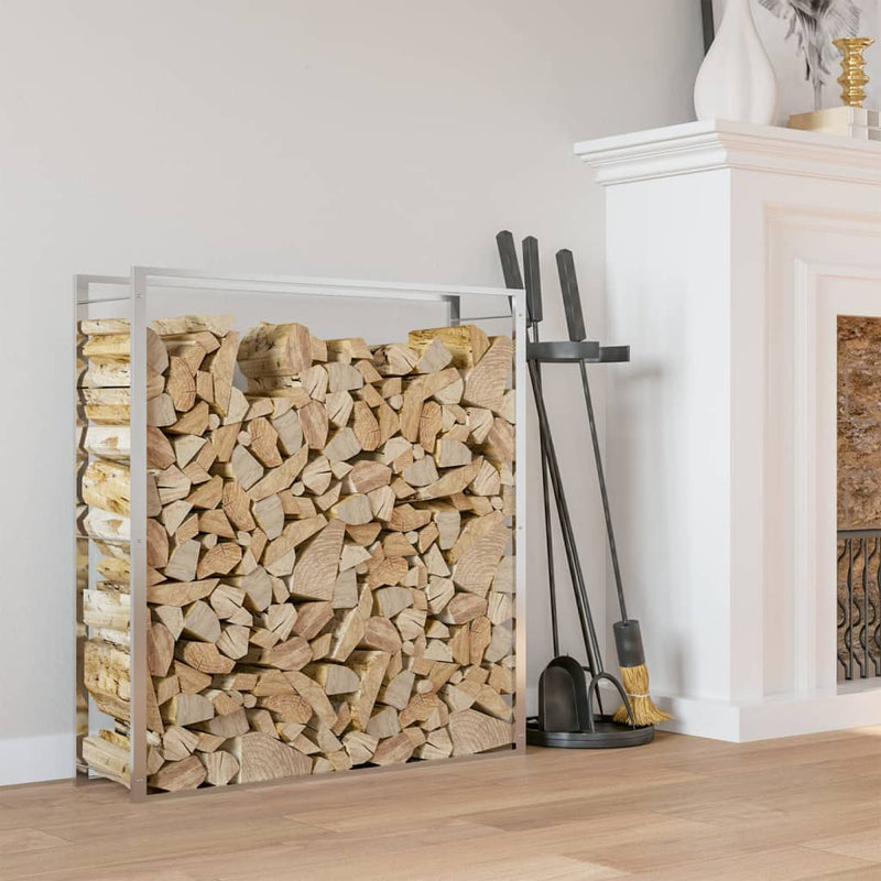 VIDAXL -Kamin 110x28x116 cm Edelstahl
