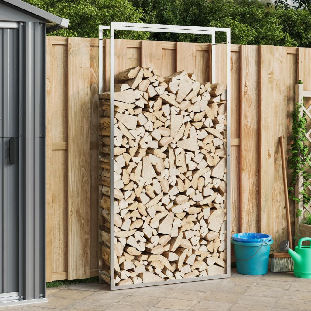 VIDAXL -Kamin 110x28x214 cm Edelstahl