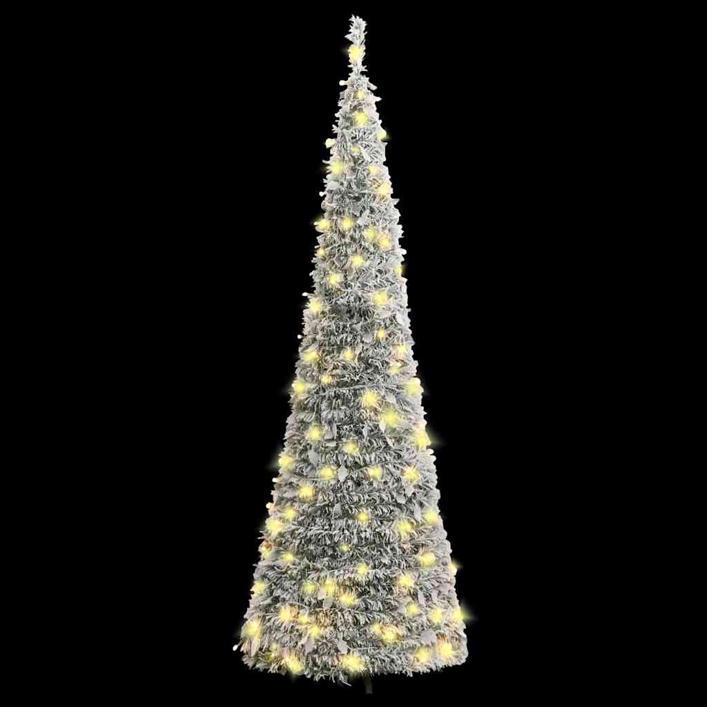 VIDAXL KUNSTKERSTBOOM POP-up mit Schnee 150 LEDs 180 cm