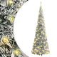 VIDAXL KUNSTKERSTBOOM POP-up mit Schnee 200 LEDs 210 cm