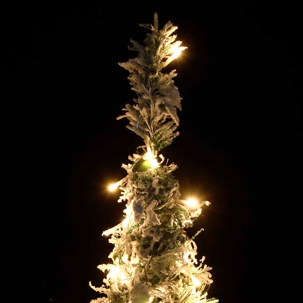 VIDAXL KUNSTKERSTBOOM POP-up mit Schnee 200 LEDs 210 cm
