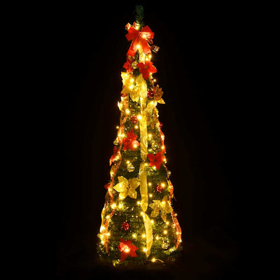 Vidaxl Kunstkerstboom Popup 100 LEDs 150 cm Grün