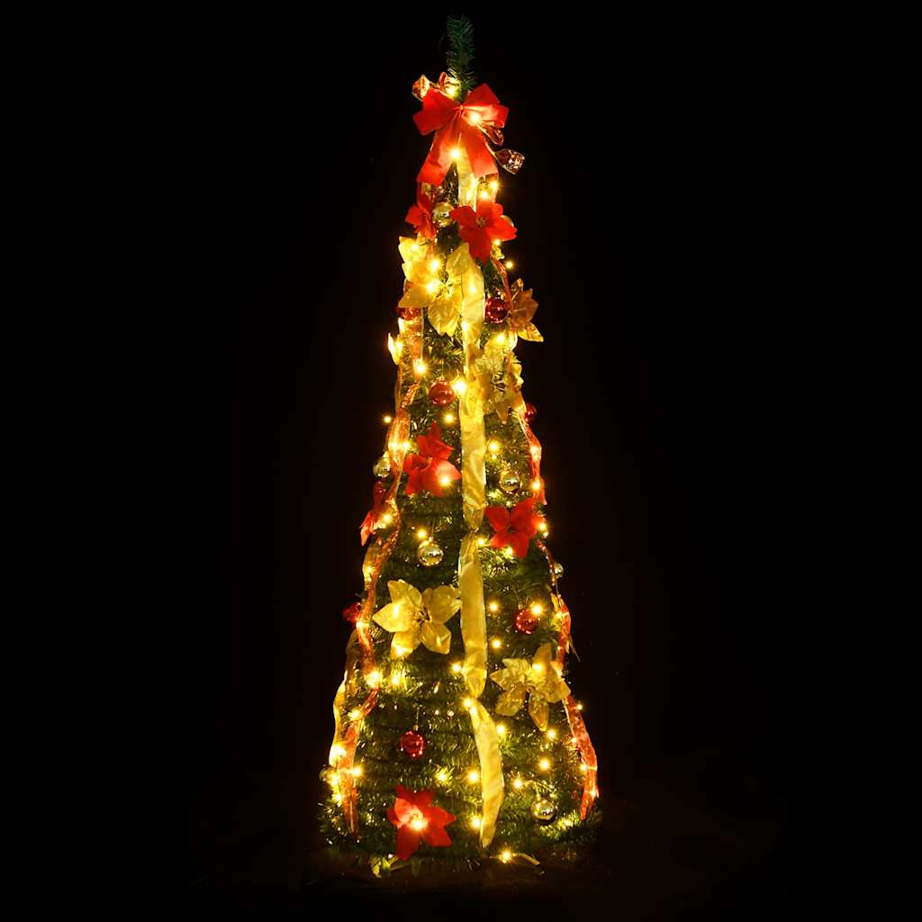 VidaXL Künstlicher Weihnachtsbaum Pop-Up 200 LEDs 210 cm Grün