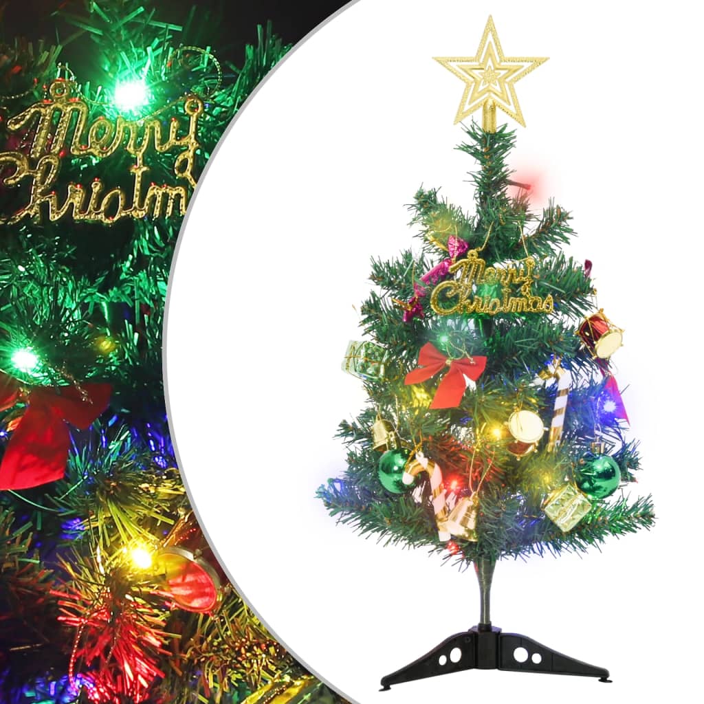 Vidaxl Kunstkerstboom mit Beleuchtung Mini 20 LEDs 45 cm Grün