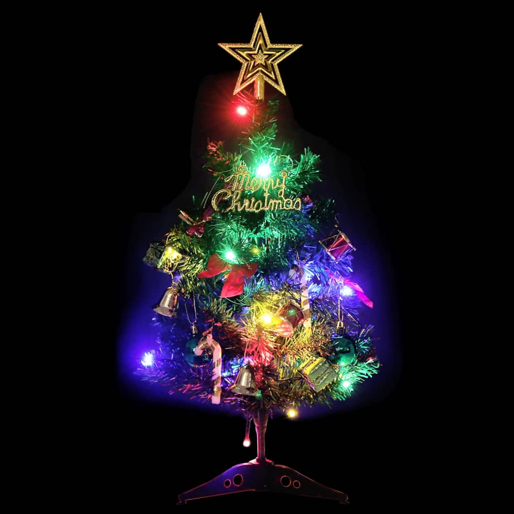 Vidaxl Kunstkerstboom mit Beleuchtung Mini 20 LEDs 45 cm Grün