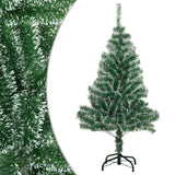Vidaxl Kunstkerstboom mit Schnee 150 cm Grün - afbeelding 1