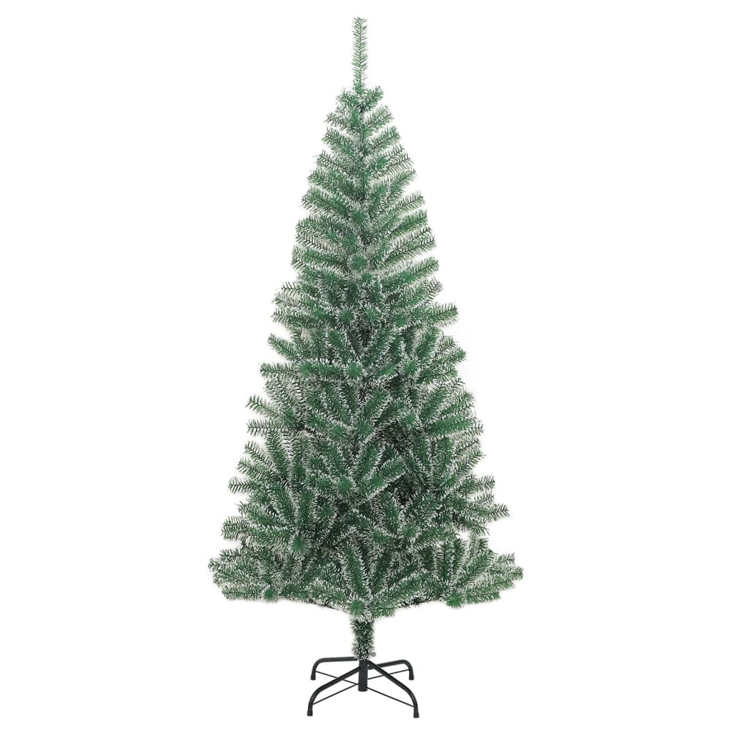 Vidaxl Kunstkerstboom mit Schnee 180 cm Grün