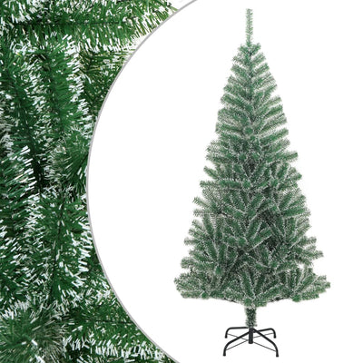 Vidaxl Kunstkerstboom mit Schnee 210 cm Grün
