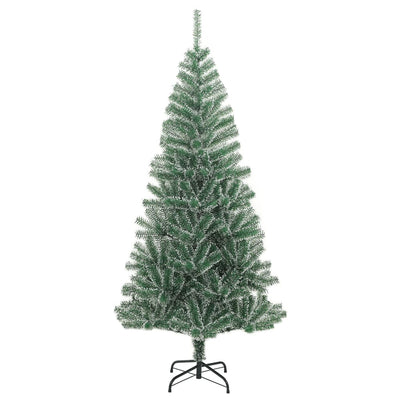 Vidaxl Kunstkerstboom mit Schnee 210 cm Grün