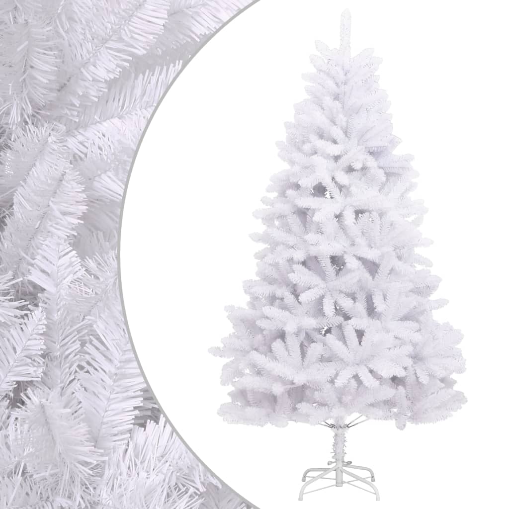 Vidaxl Kunstkerstboom mit Scharnieren und Standard 180 cm Weiß