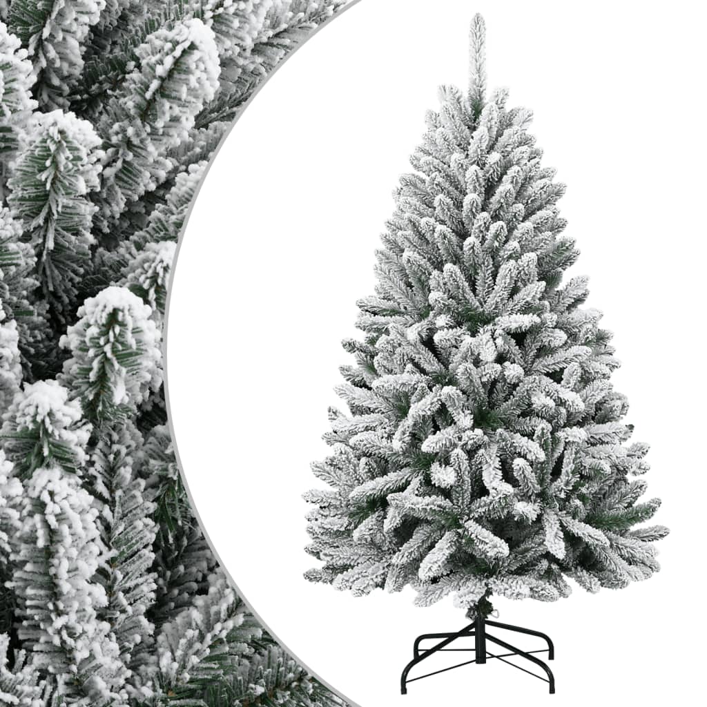 Vidaxl Kunstkerstboom mit Scharnieren und Schnee 150 cm